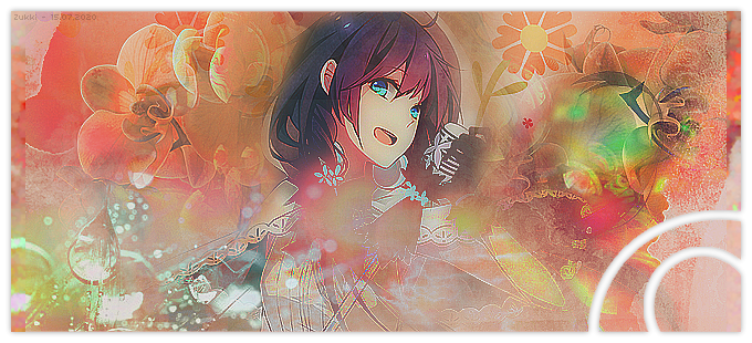 [Bannière] Manga - Fleurs - Orange, par Zukki