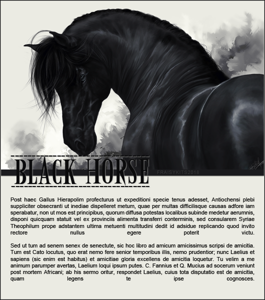 Fiche Black Horse, par Fraisy Sarcasm