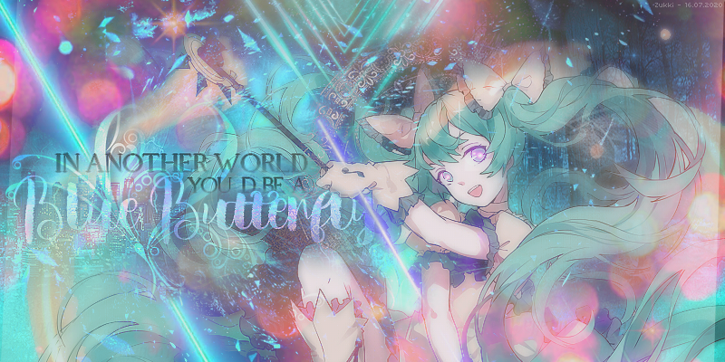 In another world you'd be a Blue Butterfly, par Zukki