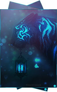 Blue Tiger, par Fraisy Sarcasm