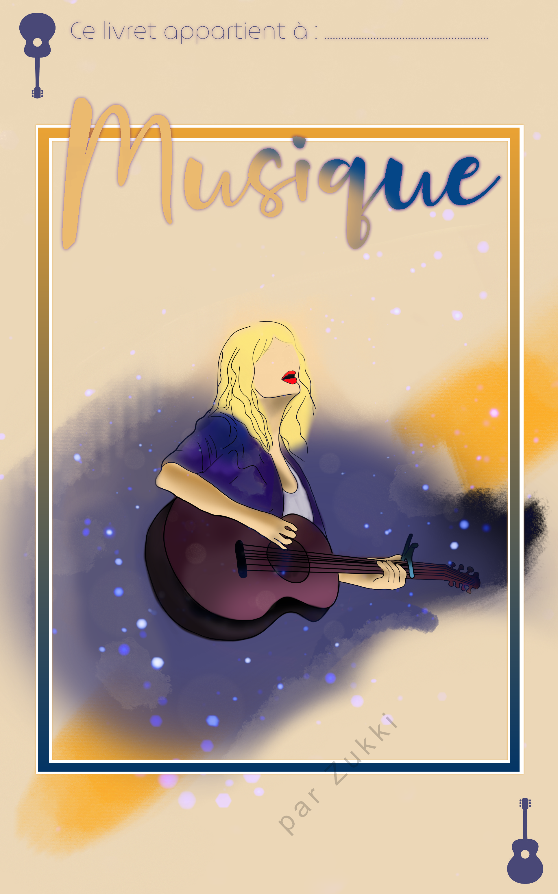 Couverture livret musical, par Zukki