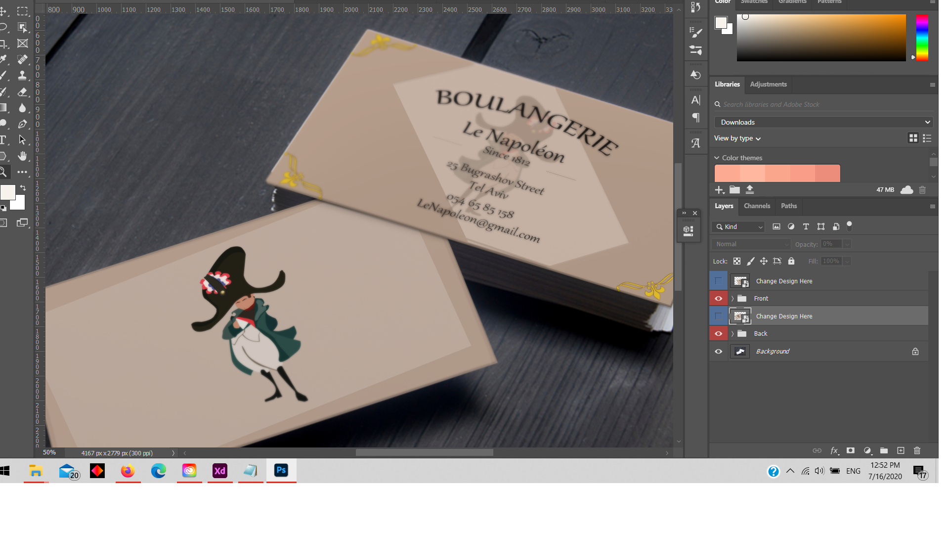 Boulangerie App design 1.13, par AnarælXIII
