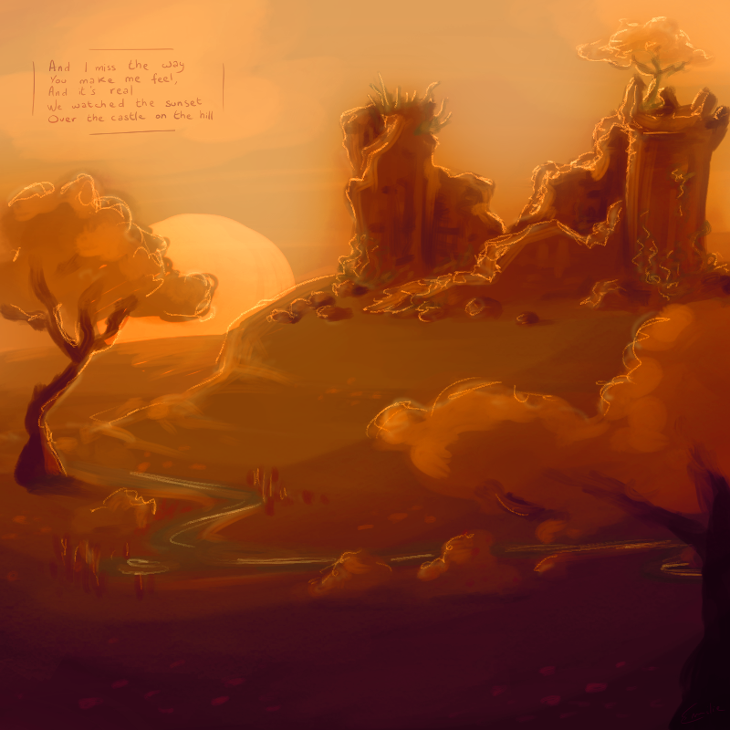 Castle on the hill, par Milou