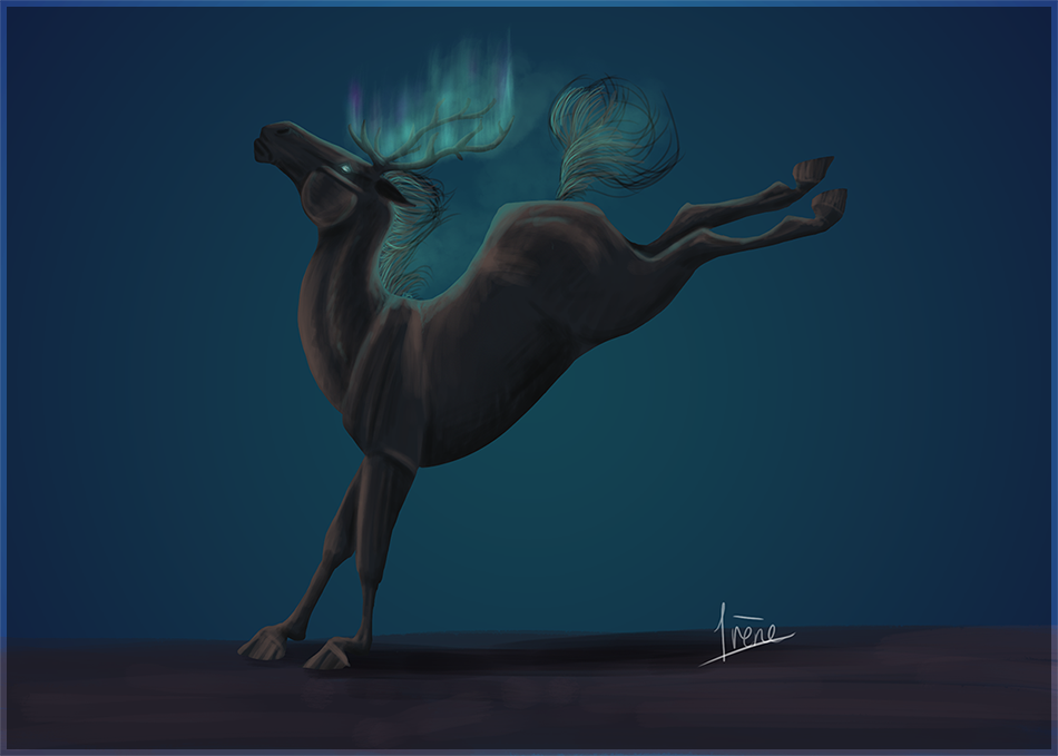 Cheval cerf, par Galad-El