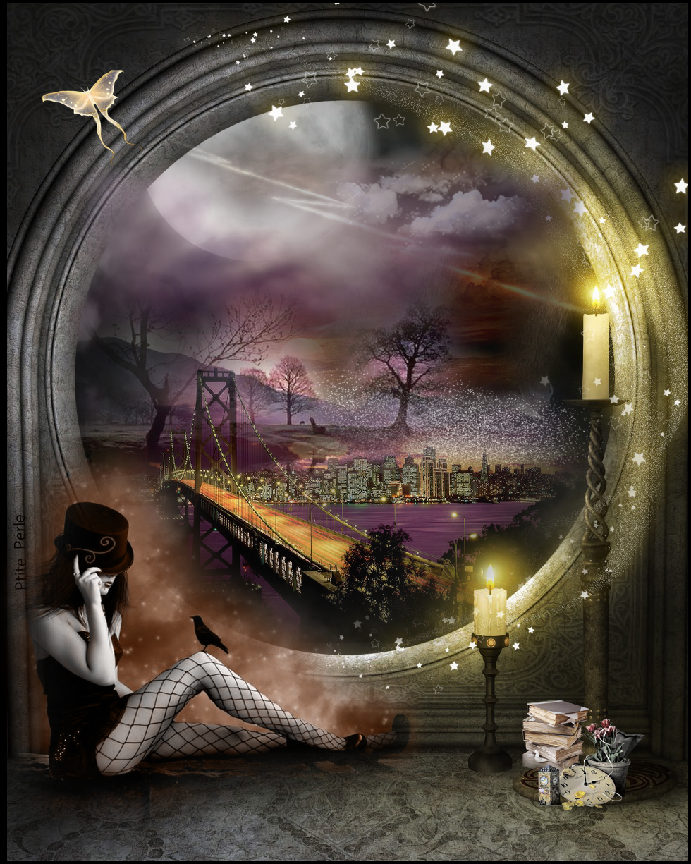 Vue sur la ville, par Ptite_Perle