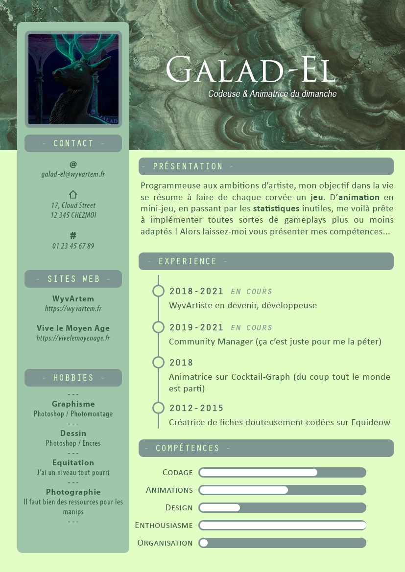 SVP engagez-moi, par Galad-El