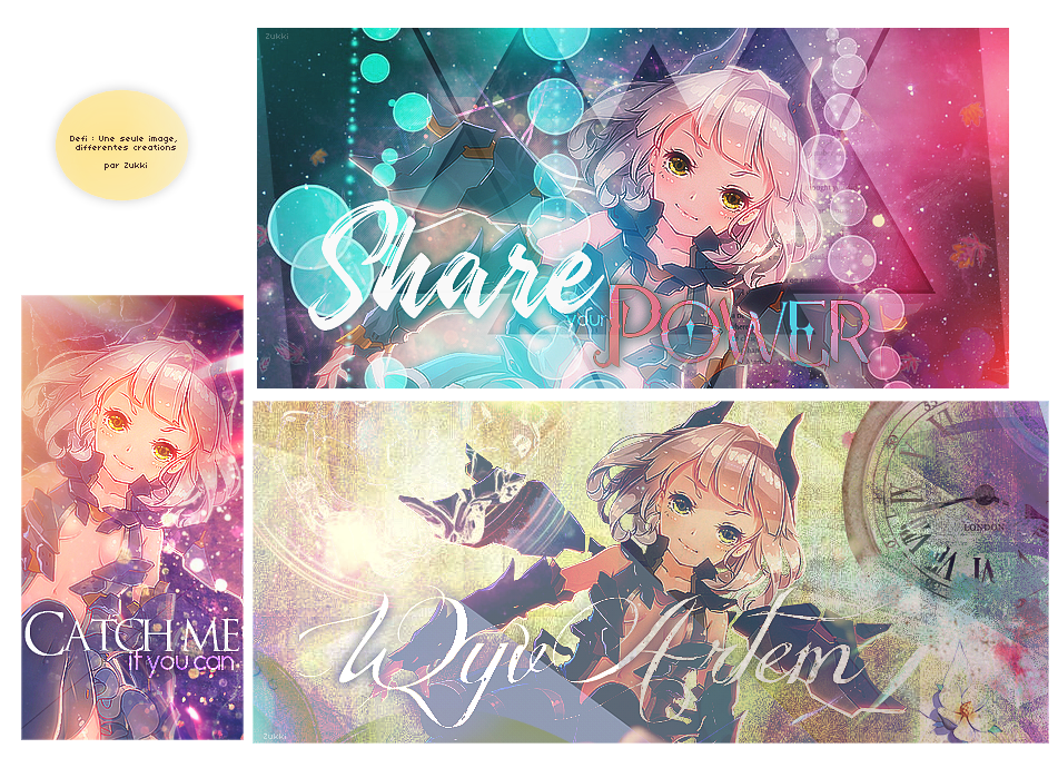 Un seul render, différentes créations, par Zukki