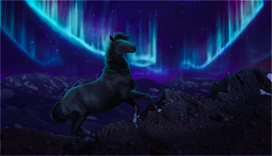 Sous l'aurore, par Galad-El