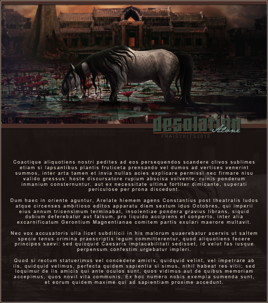 Fiche Desolation, par Fraisy Sarcasm