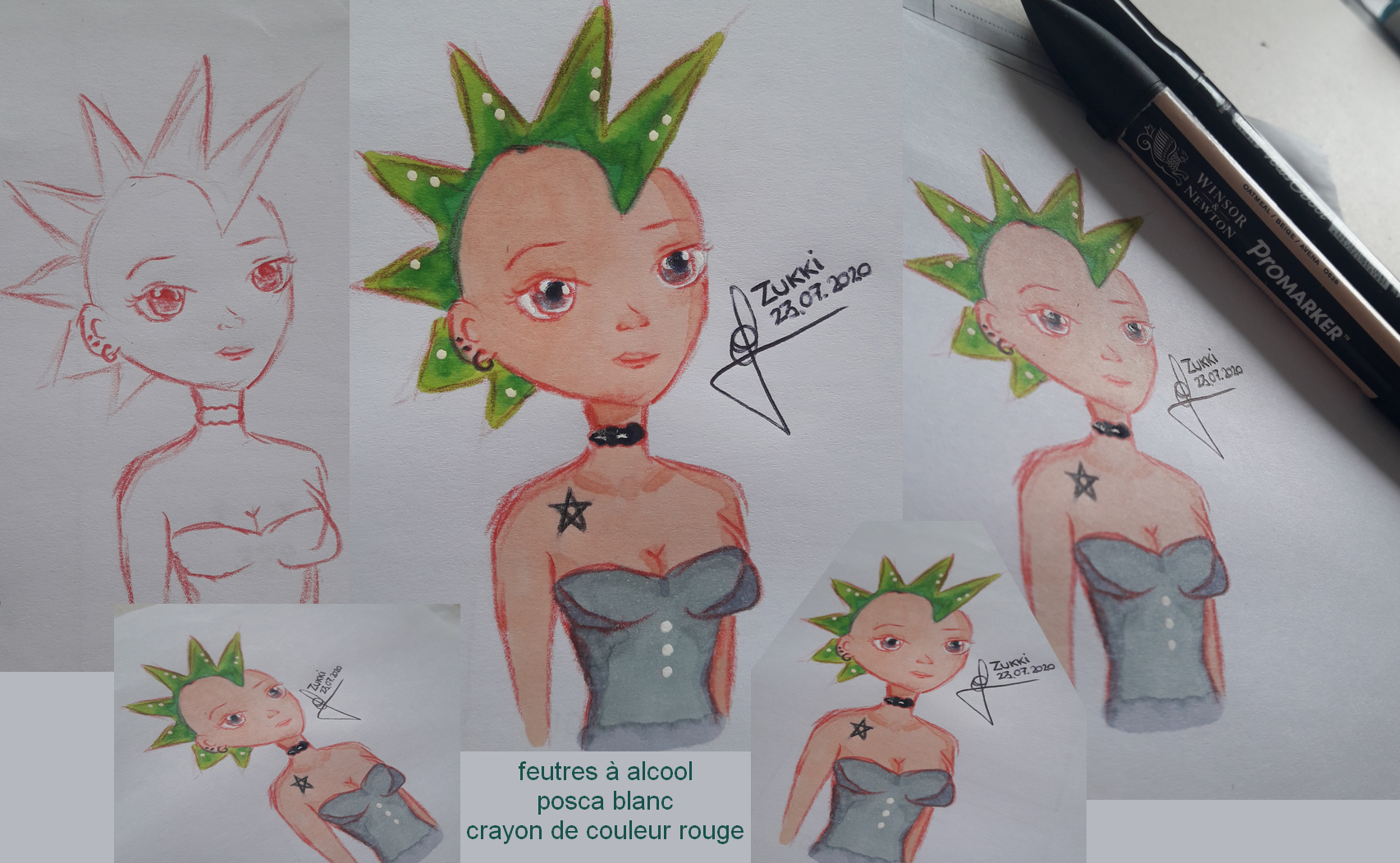 [Dessin] Manga - Crête iroquoise, par Zukki