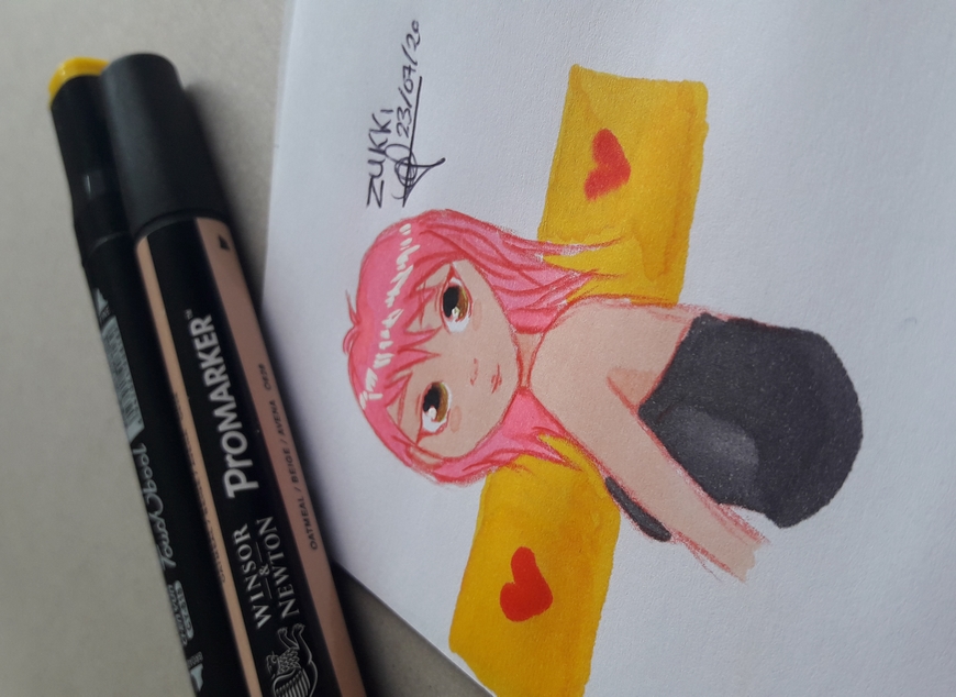 [Dessin] Manga - Rose - cœur, par Zukki