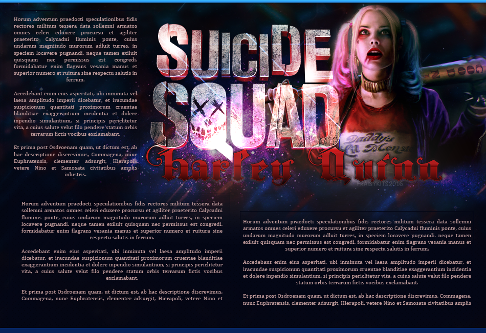 Fiche Harley Queen, par Fraisy Sarcasm