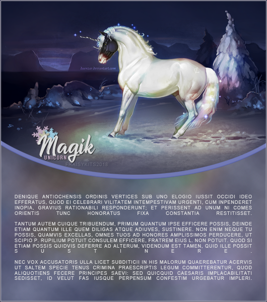 Fiche Magik Unicorn, par Fraisy Sarcasm