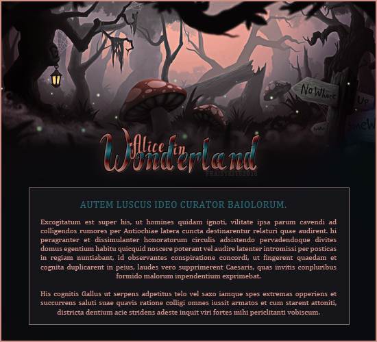 Fiche Wonderland, par Fraisy Sarcasm