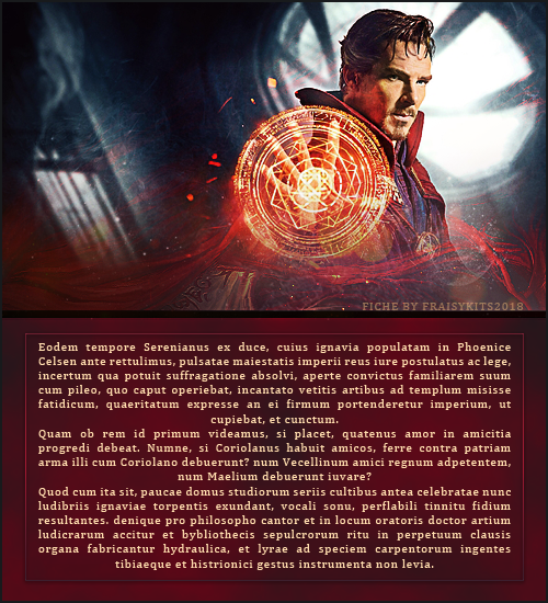 Fiche Doctor Strange, par Fraisy Sarcasm