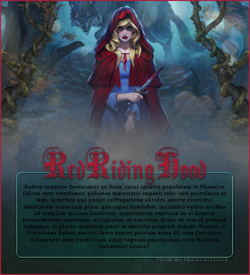 Fiche Red Riding Hood, par Fraisy Sarcasm