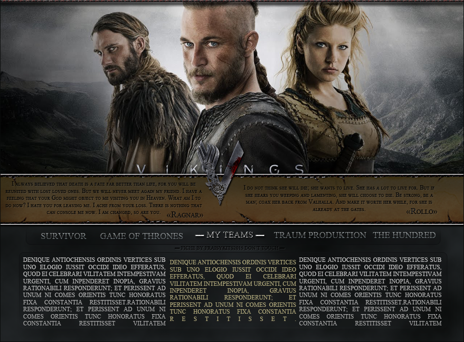 Fiche Equideow Vikings, par Fraisy Sarcasm