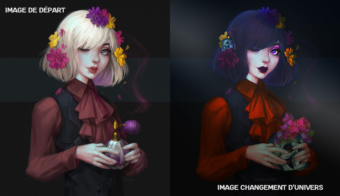 Preview Fille au squelette, par Fraisy Sarcasm