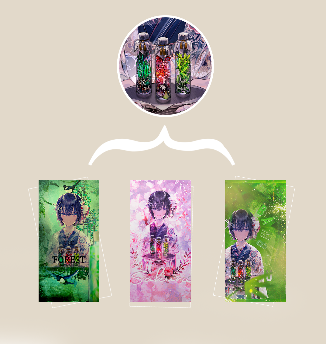 3 potions 3 créations, par Azumii