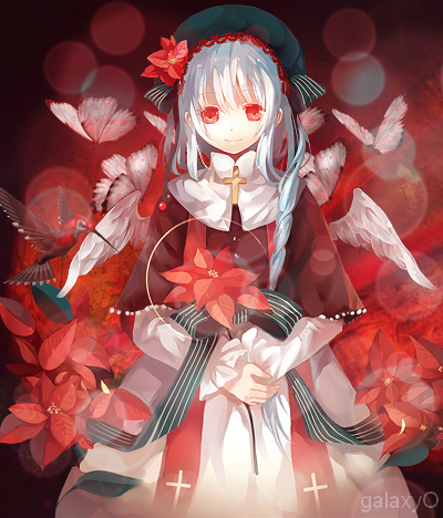 Fleurs rouges, par Galaxyo