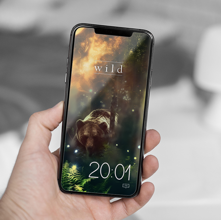 Wild [fond d'écran téléphone], par Milou