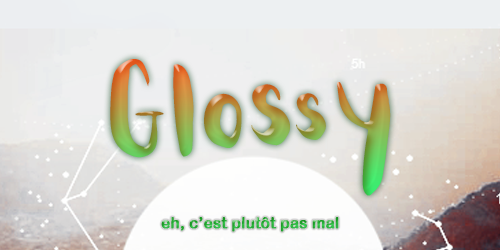Glossy [rendu tutoriel], par Milou