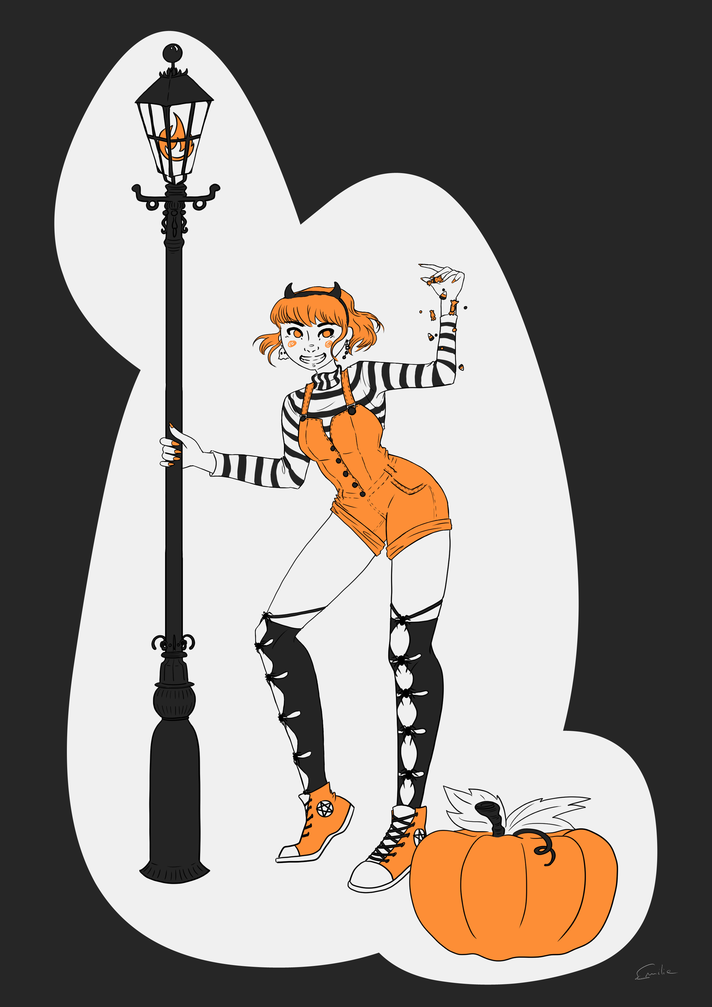 Spooky orange, par Milou