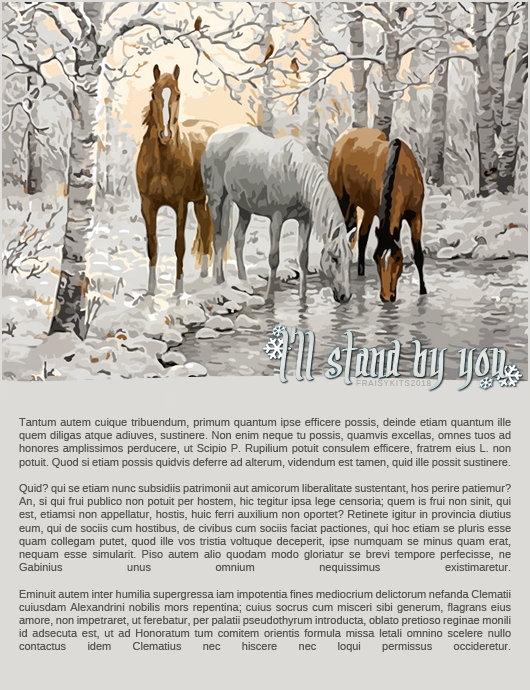 Fiche I'll stand by you, par Fraisy Sarcasm