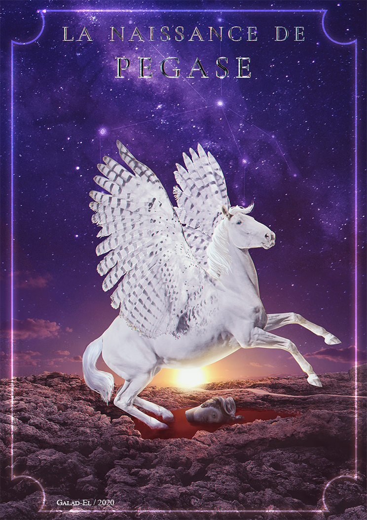 La naissance de Pégase, par Galad-El