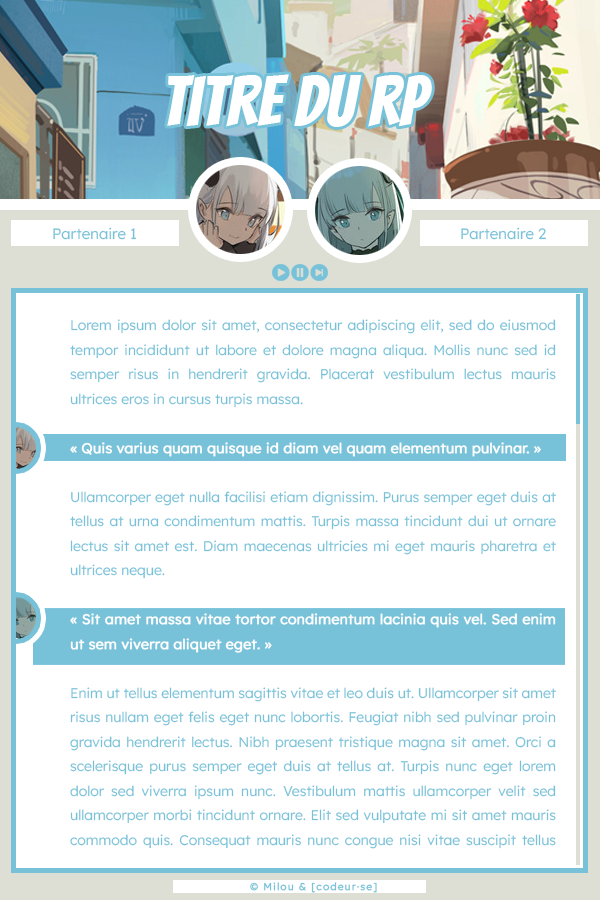 Maquette fiche rp [commande de Nima], par Milou