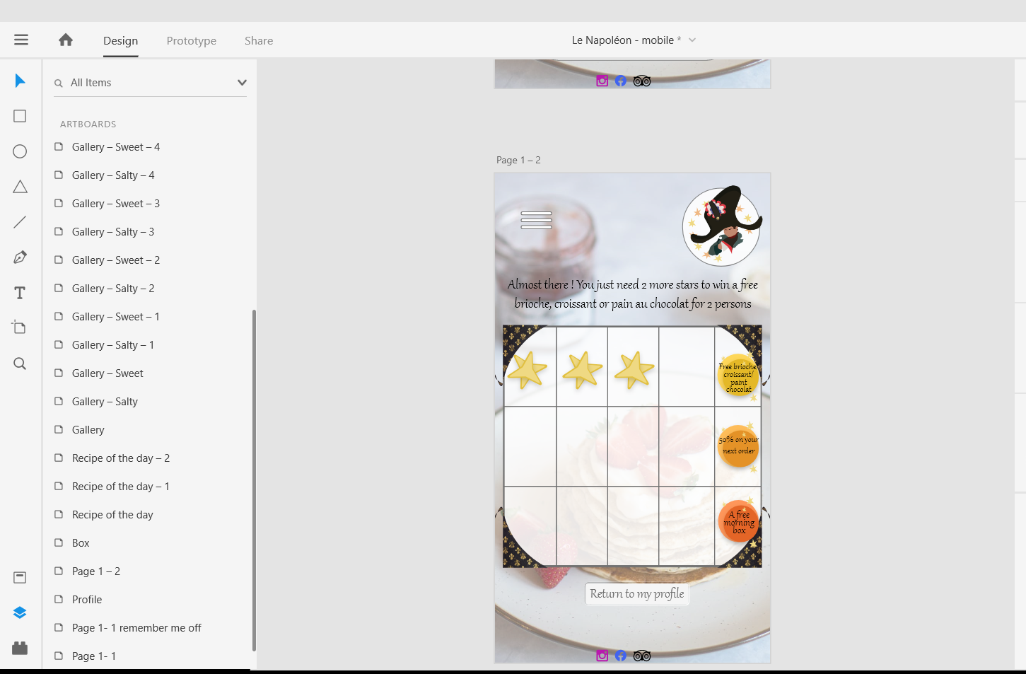 Boulangerie App design 1.4, par AnarælXIII