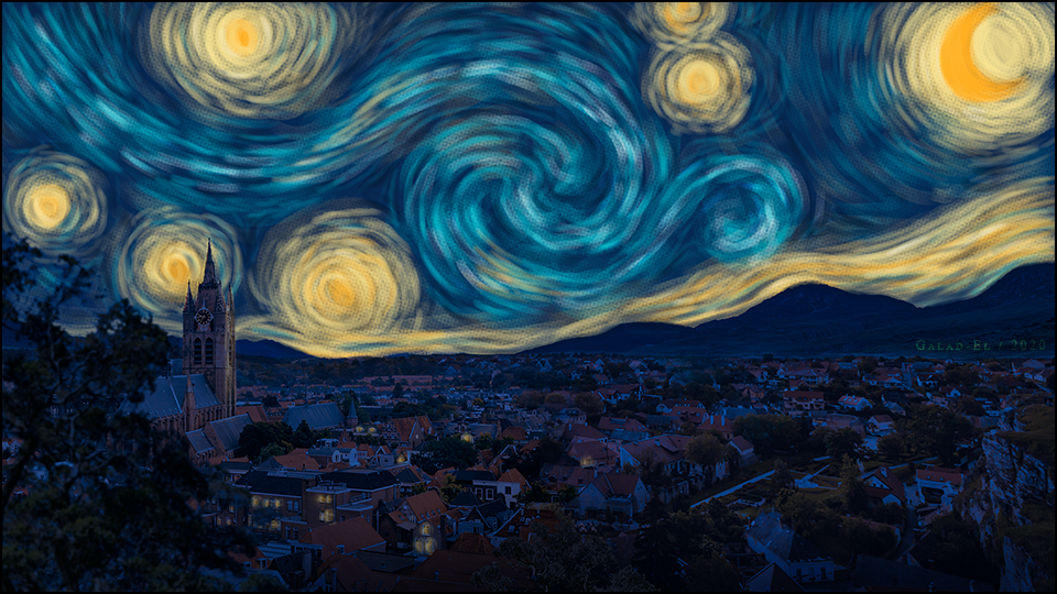 Nuit étoilée, par Galad-El