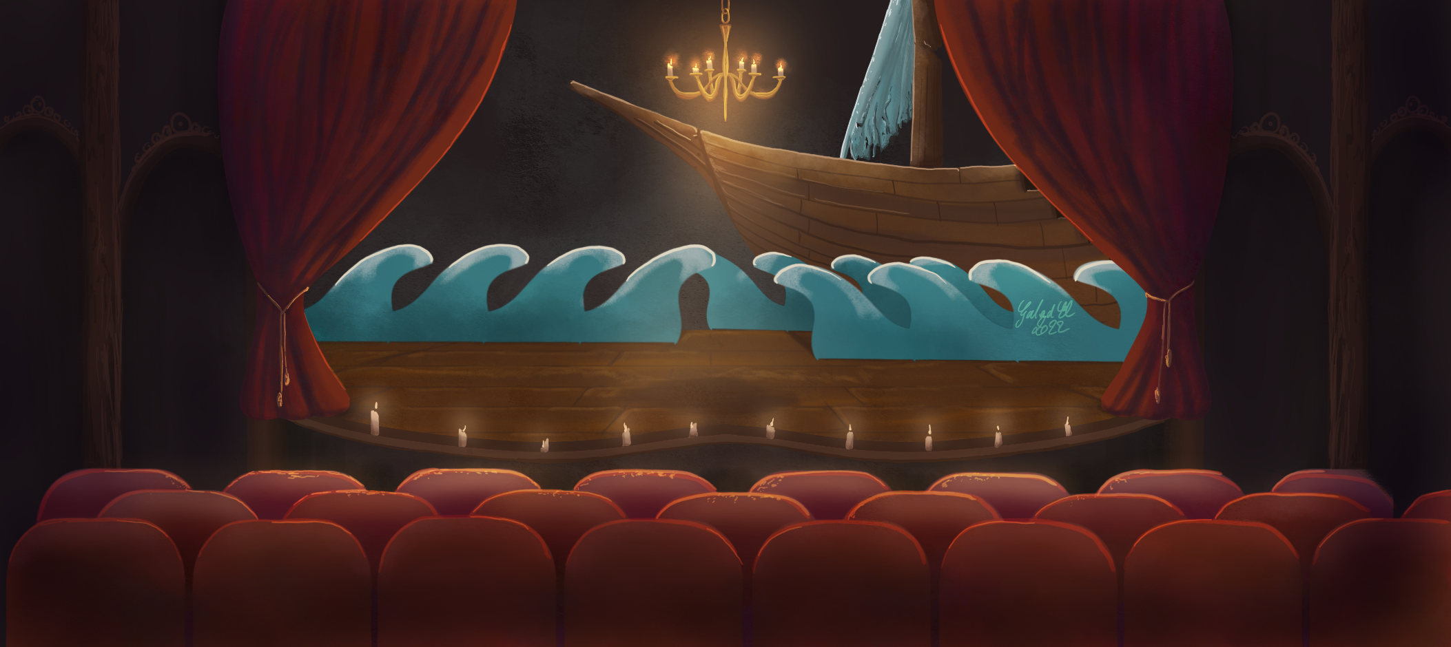 Scène de Théâtre, par Galad-El