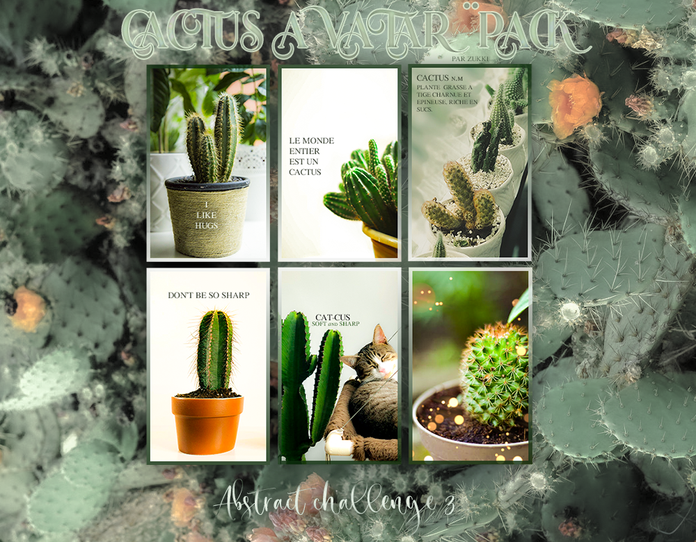 Cactus avatar Pack, par Zukki