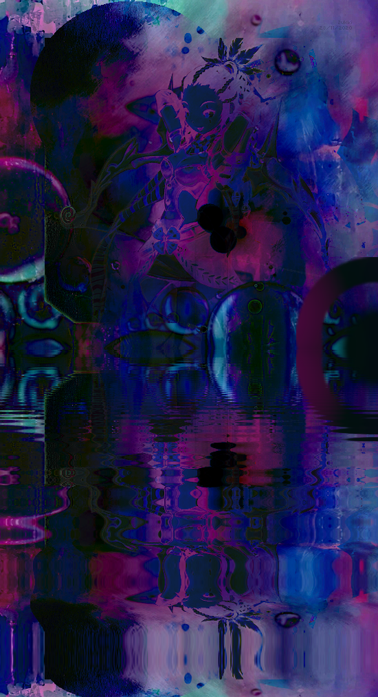 Reflet dans le négatif, par Zukki