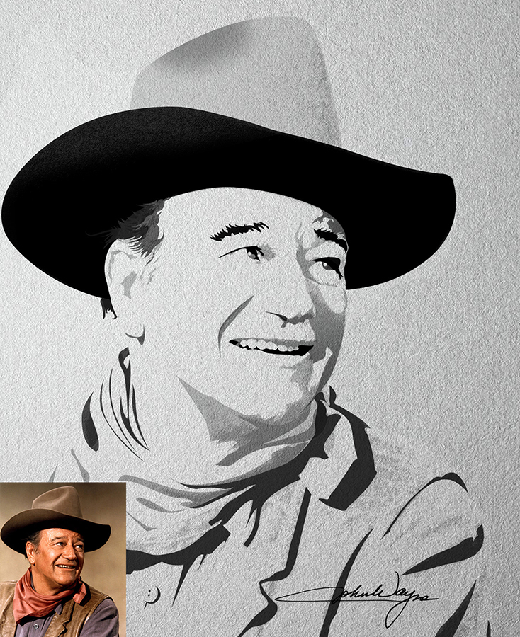 John Wayne, par Tamara