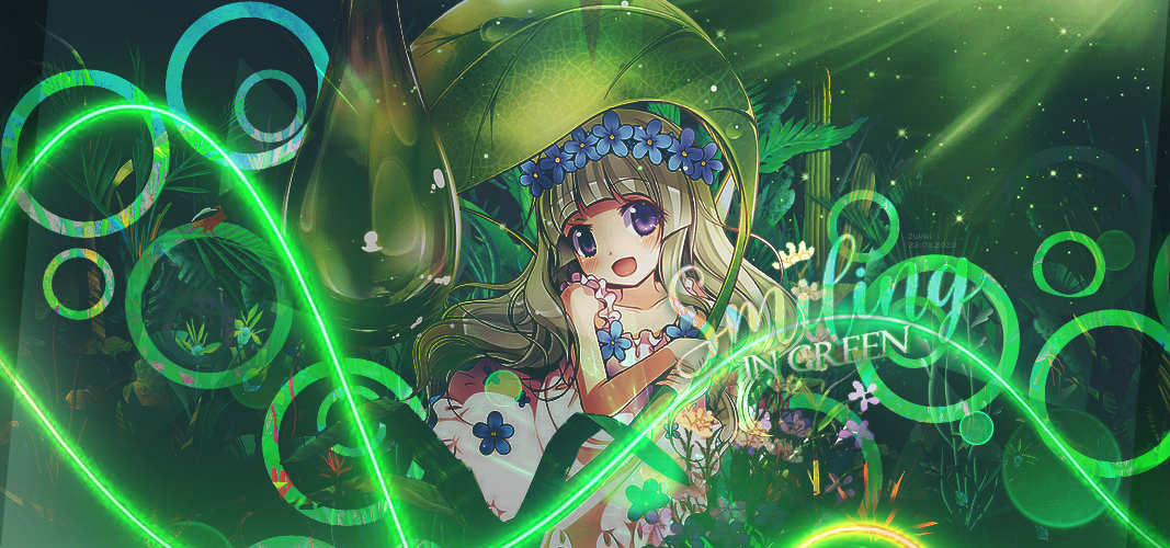 Smiling in green, par Zukki