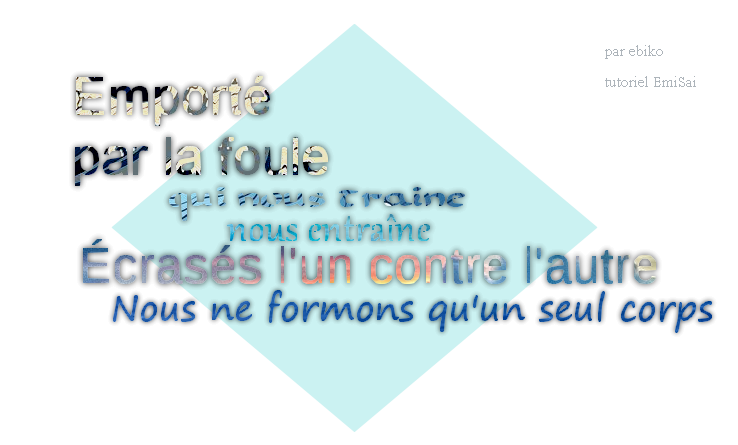 Tutoriel rendu, par ebiko