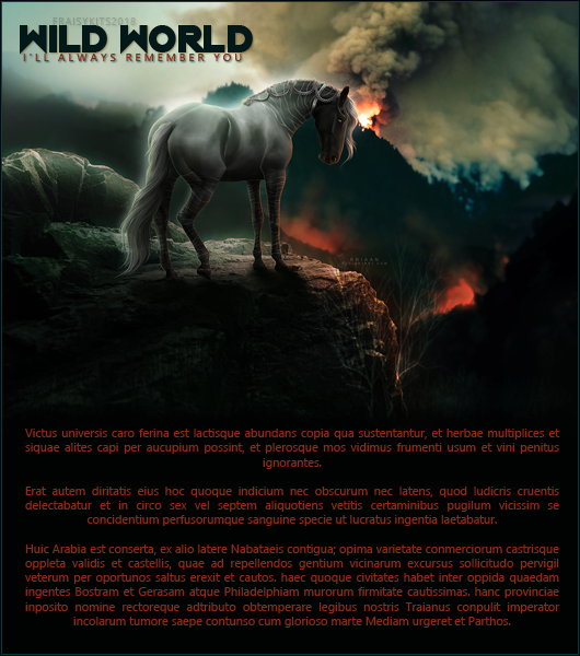 Fiche Wild Wolrd, par Fraisy Sarcasm